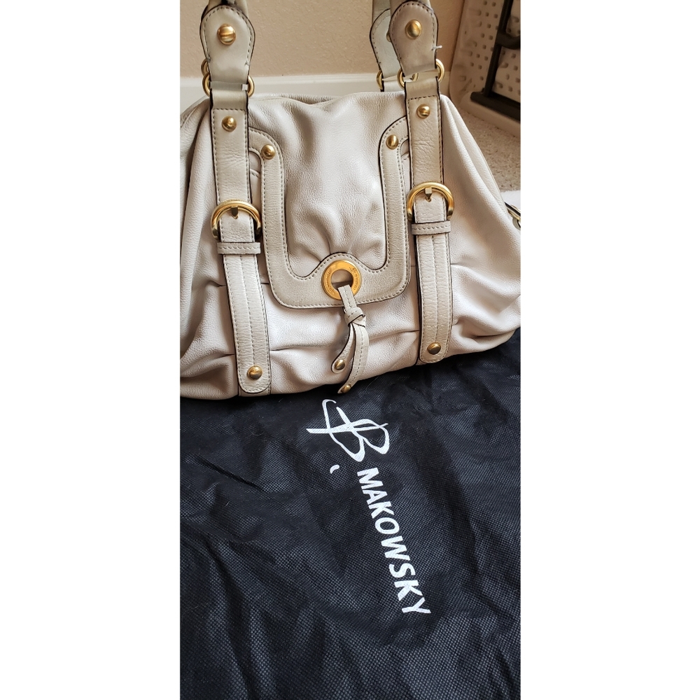 B Makosky Leather Hobo Bag